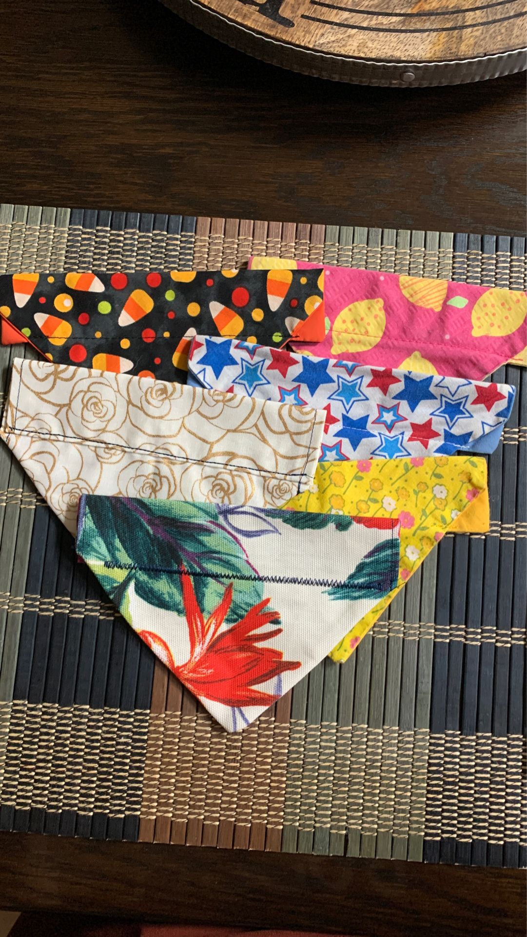 DOG COLLAR BANDANA XS , 6 total