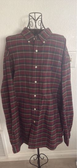 Ralph Lauren 100% cotton Men's Plaid Flannel Button-Down Shirt