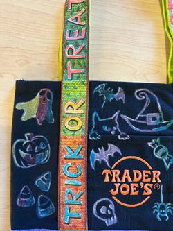 Trader joe tote hand painted $30