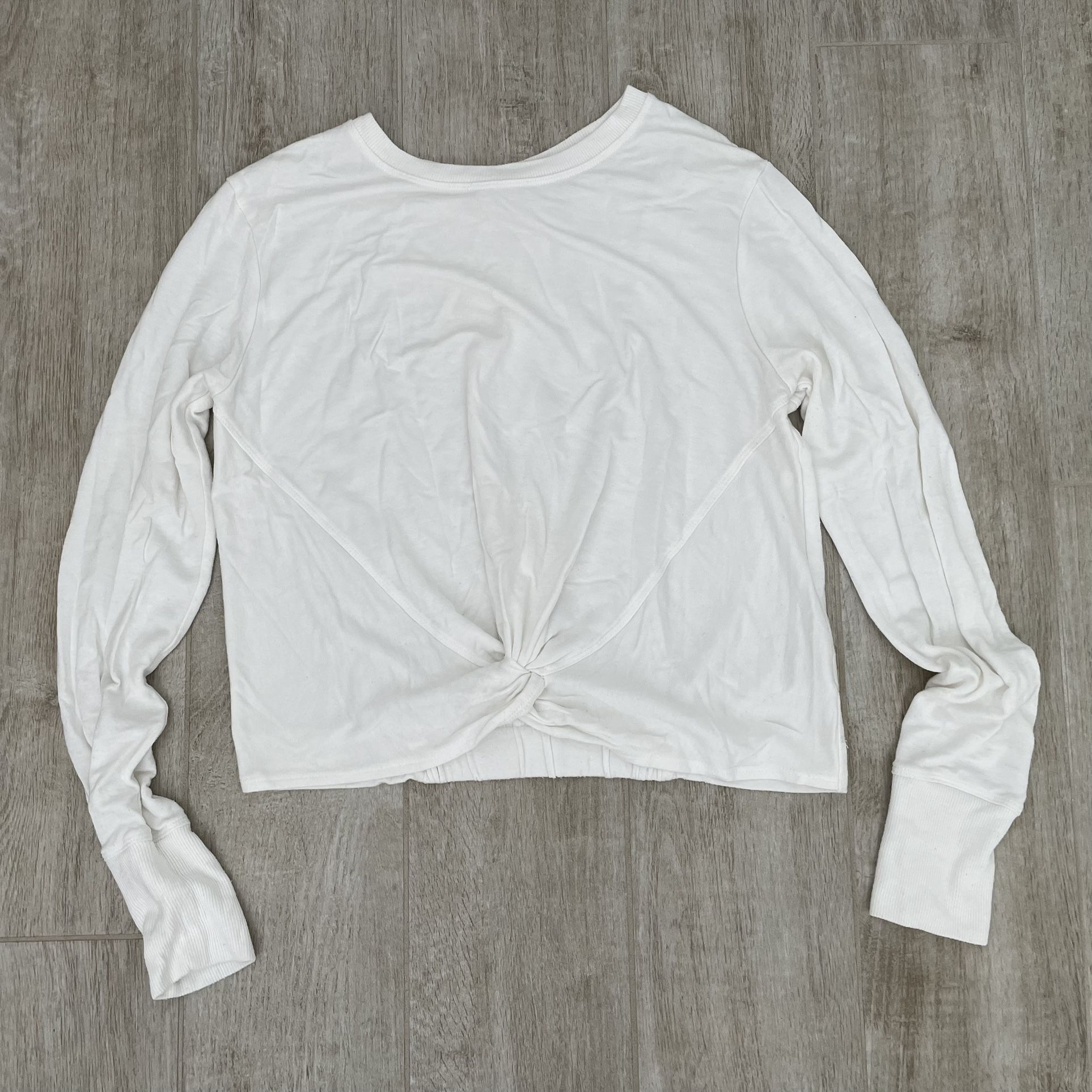 Athleta TWIST FRONT Cropped Sweatshirt, XS