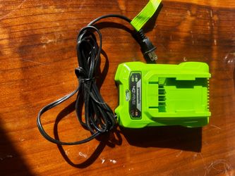 Greenworks 40V Battery Charger w/two off-brand batteries