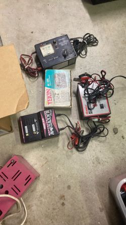 Vintage Rc Car, Chargers, And Batteries
