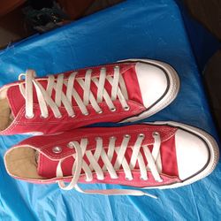 red Converse Chuck Taylor All Star high-top sneakers