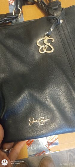 New Jessica Simpson Black Leather Purse /Bag/Tote