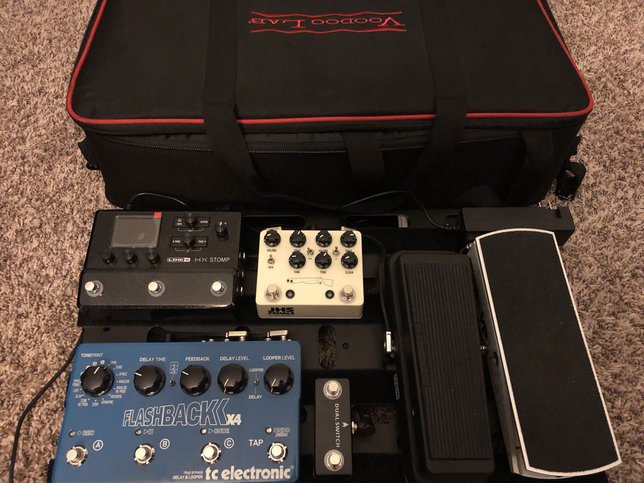 ‼️Guitar Effects Pedal‼️Helix, Pedalboard, Overdrive, Volume Pedal, Wah Pedal, Cables and Switch