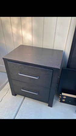 IKEA Queen size bed frame & night stand