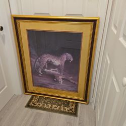 Large Wild Cats Print by Jacquelaurent  Agasse