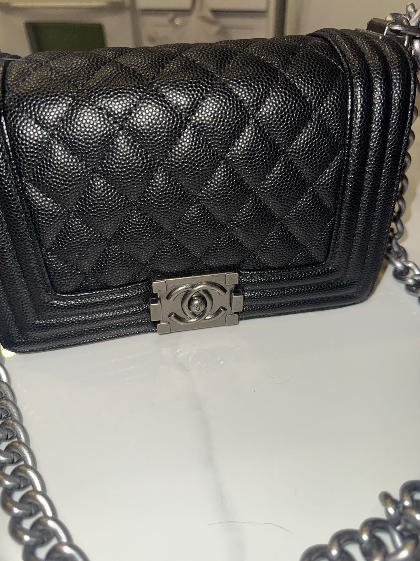 Black Leather Purse