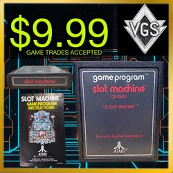 Atari Slot Machine CX-2653 Atari 2600 Game Cartridge Vintage 1979