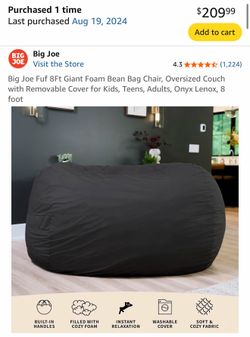 Big Joe GIANT 8ft beanbag
