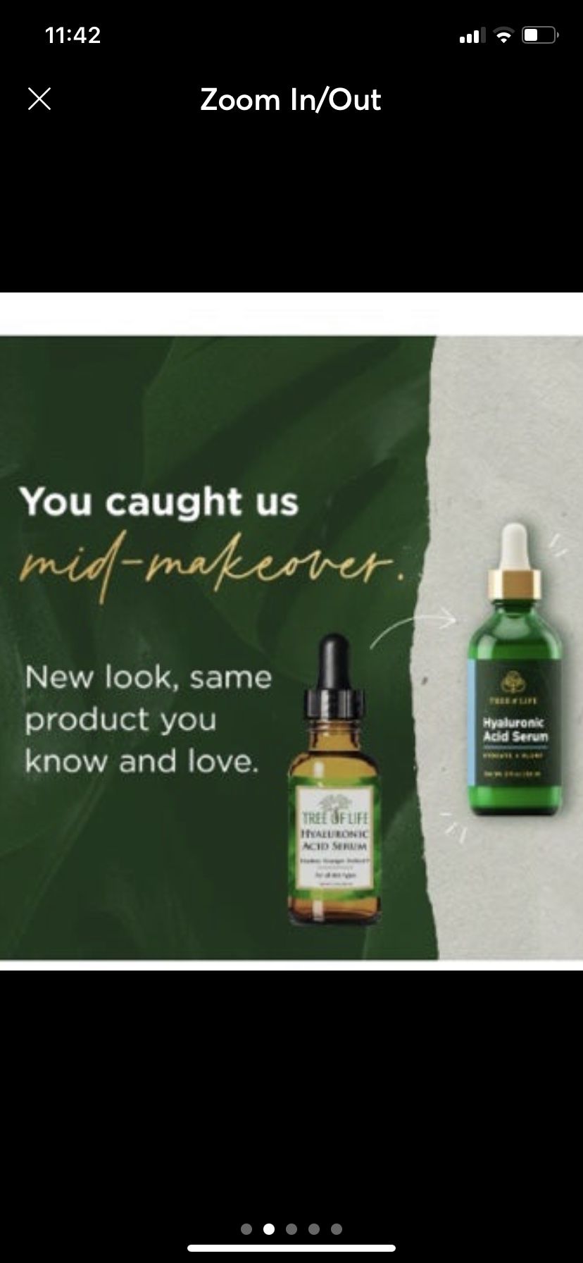 Hyaluronic Acid Serum Tree of Life All Skin Type Anti-Aging 2oz Sealed 05/2025