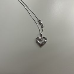Real silver Diamond Necklace