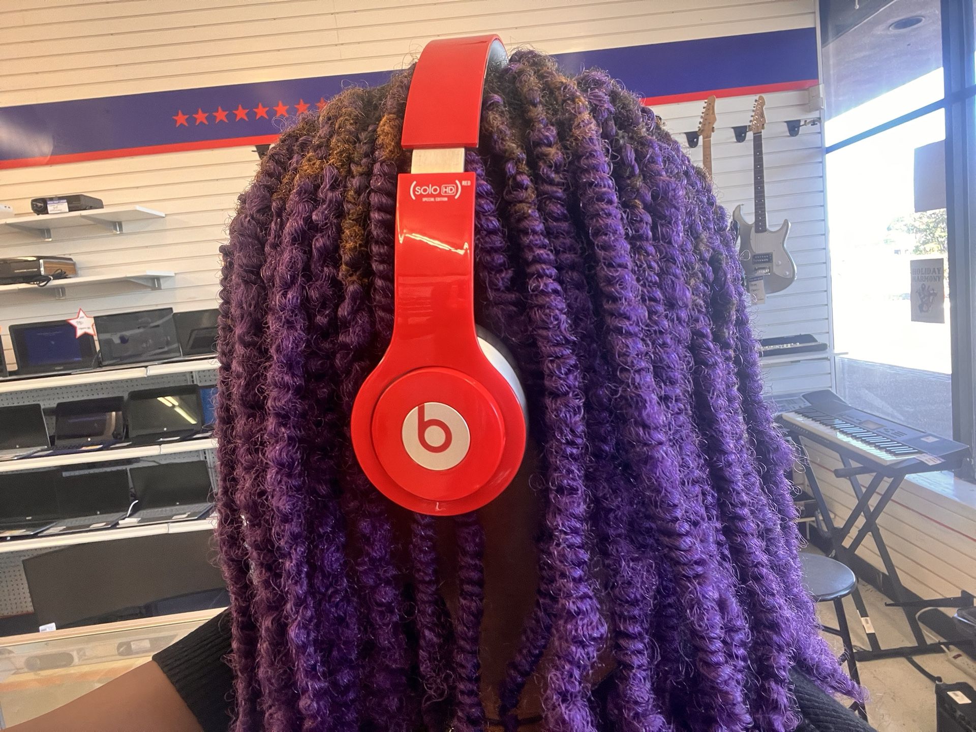 Red Beats Headset