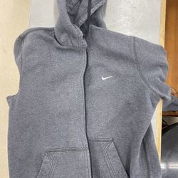 L Nike jacket grey 
