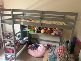 Bunk bed with desk