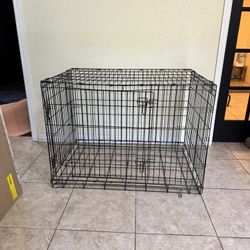 Large Foldable Dog Cage W/ Divider 