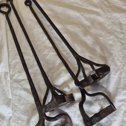 4 Antique Hand Forged Branding Irons