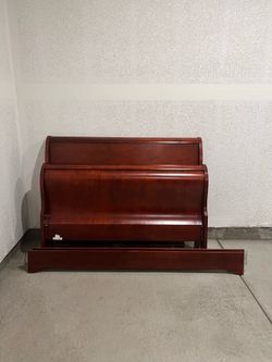 Queen Bed Frame with Headboard, Footboard, and Sides
