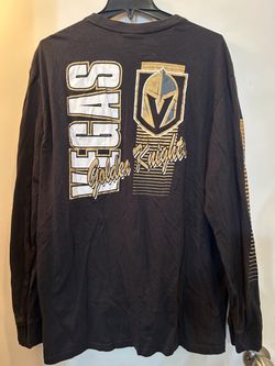 Vegas golden knights hockey NHL Mitchell & ness long sleeve shirt men’s size XXL 2xL stitched logo