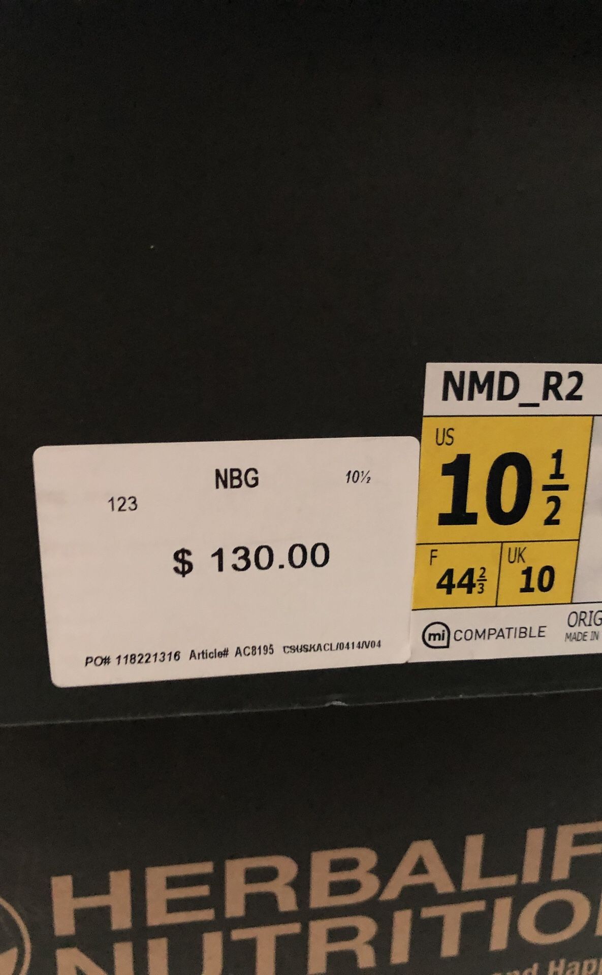 NMD R2 grey/orange