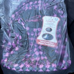 New Backpack Black & Pink Gym Bag, Hiking,  School, Work Backpack New With Tags