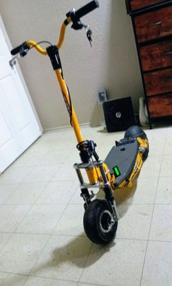 10"tires Bladez XTR Comp ll full Suspension Old School Electric foldable Scooter Battery Upgrade 48v 14000mAh Goes 30mph Easy Asking $250 FirmPrice