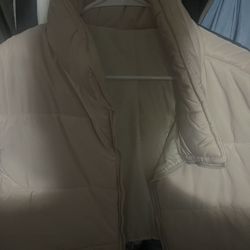 Puffer Vest Beige
