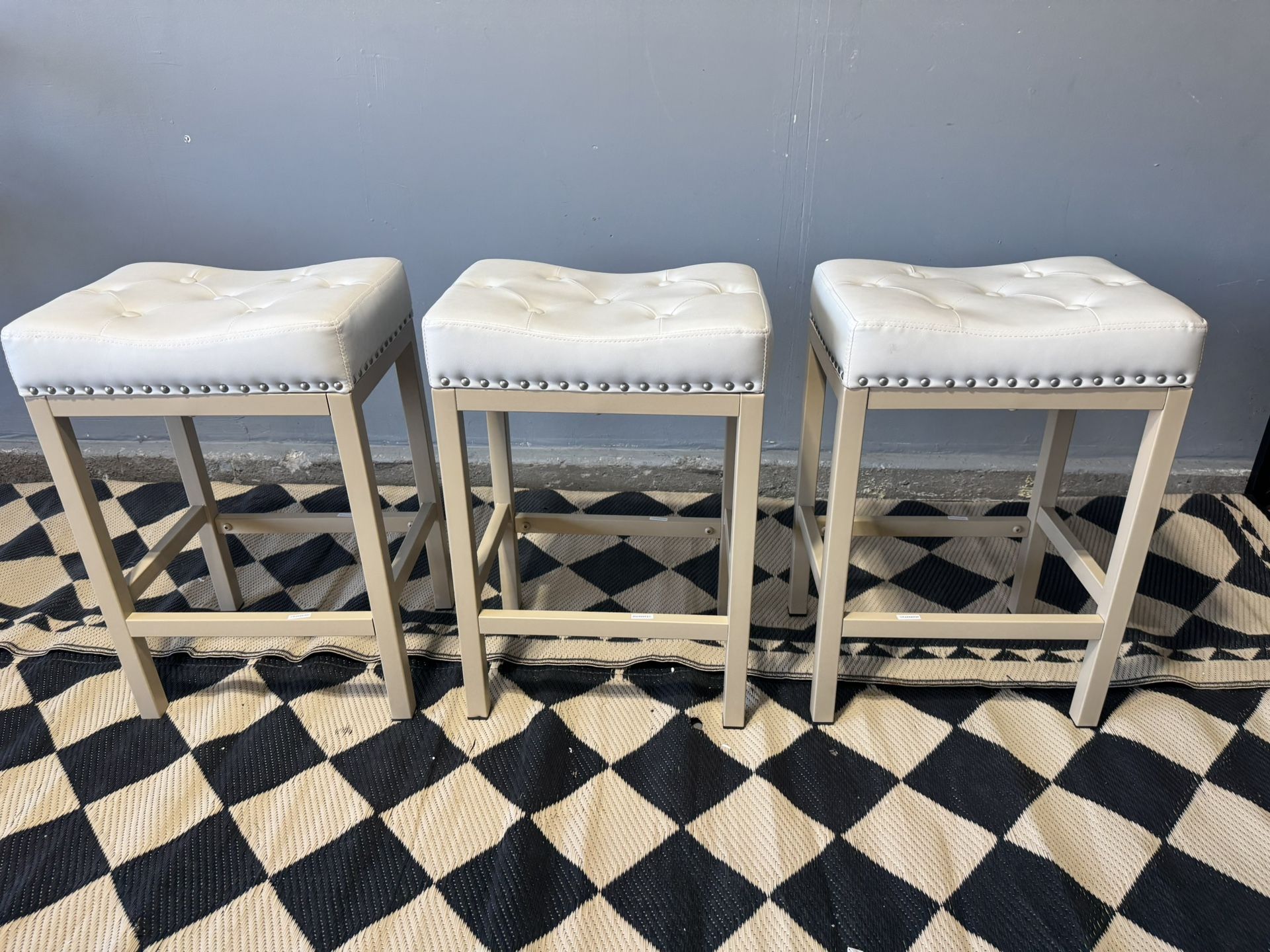 Set Of 3, Counter Height Stools