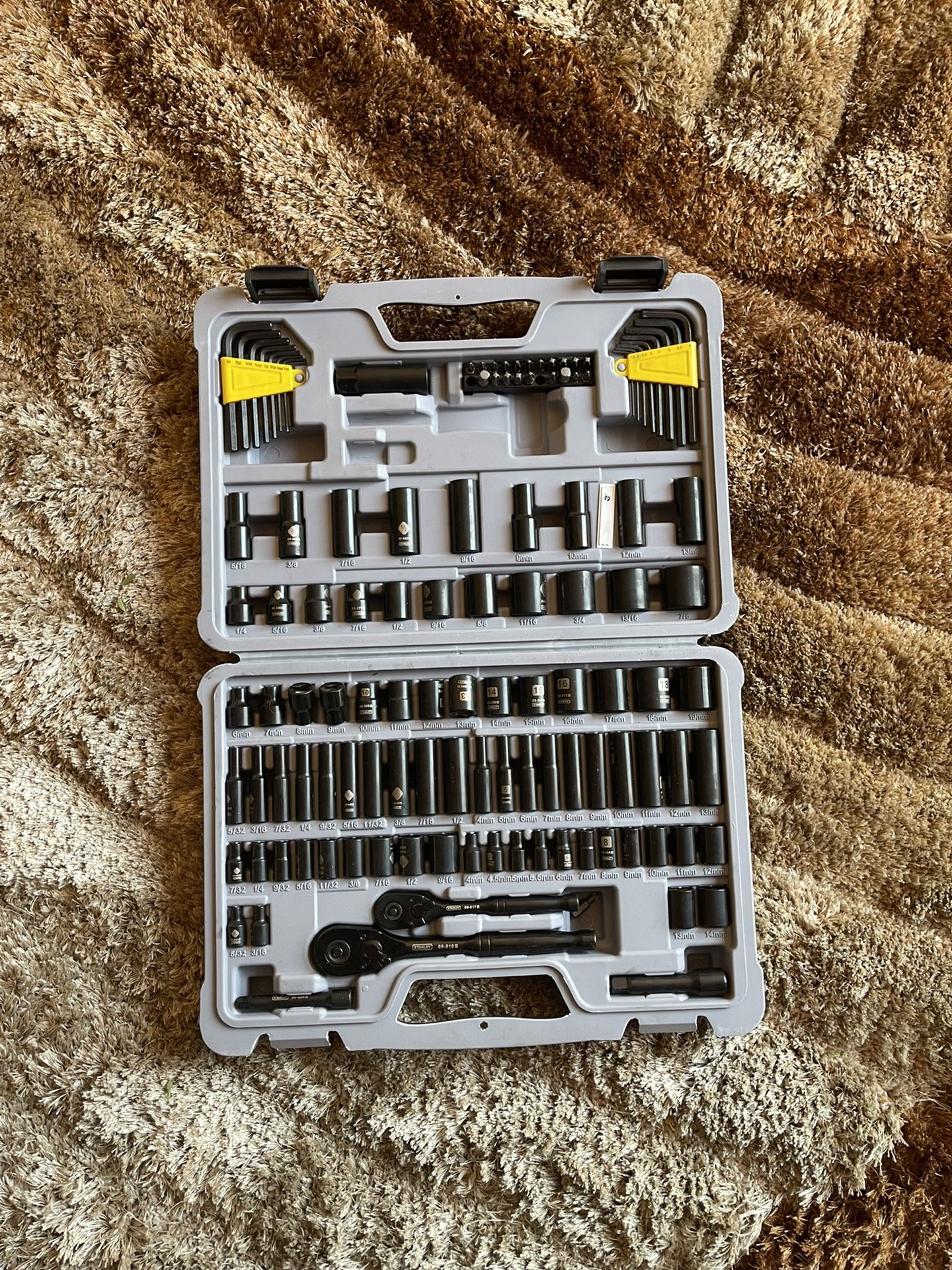 Stanley black chrome socket set 123 deals
