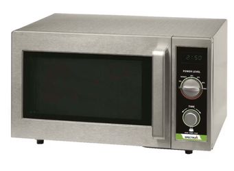 Winco Spectrum EMW-1000SD Dial Control Stainless Steel Commercial Microwave