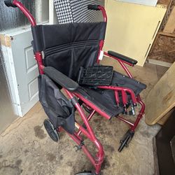 Selling a new wheelchair.