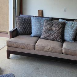 Set of 2 Couches And 1 Chair with Ottoman 