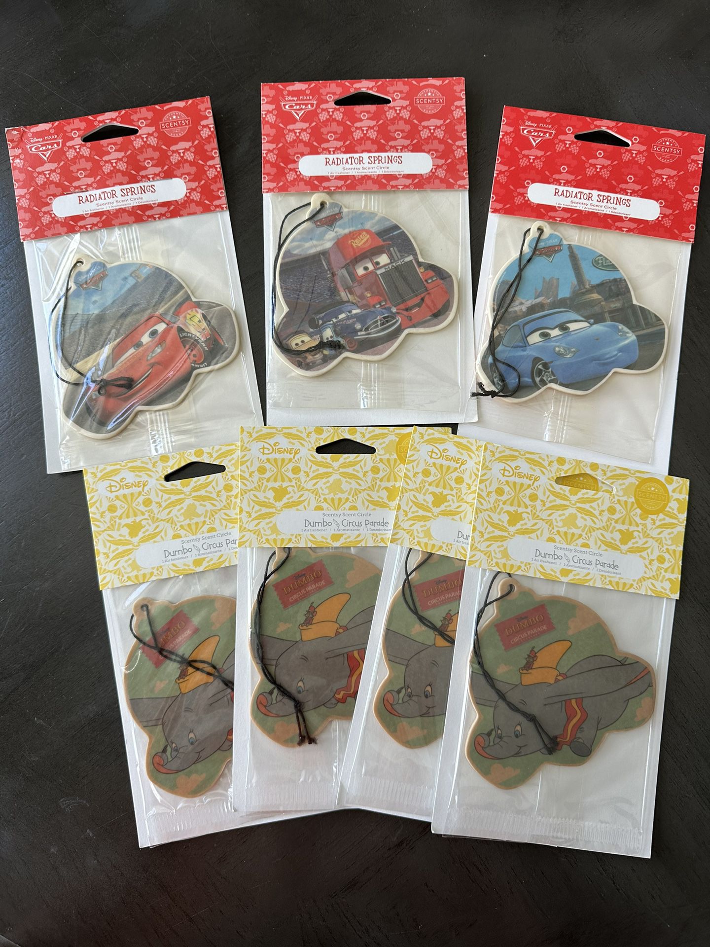 Dumbo & cars (Disney Car Freshners) 