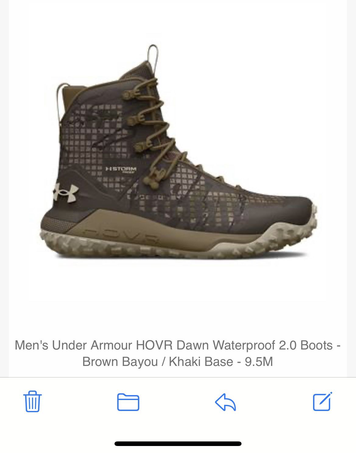 Under Armour HOVR Dawn 2.0 Waterproof Boots