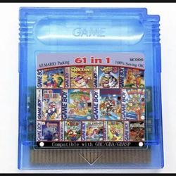 Gameboy Color Games 61 Classic Games In 1 Cartridge
