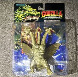 Trendmasters Godzilla King of the Monsters Ghidorah Gold Figure Carded