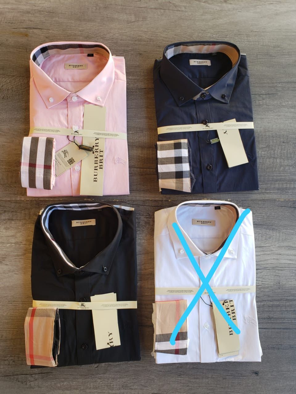 New mens Burberry dress shirts