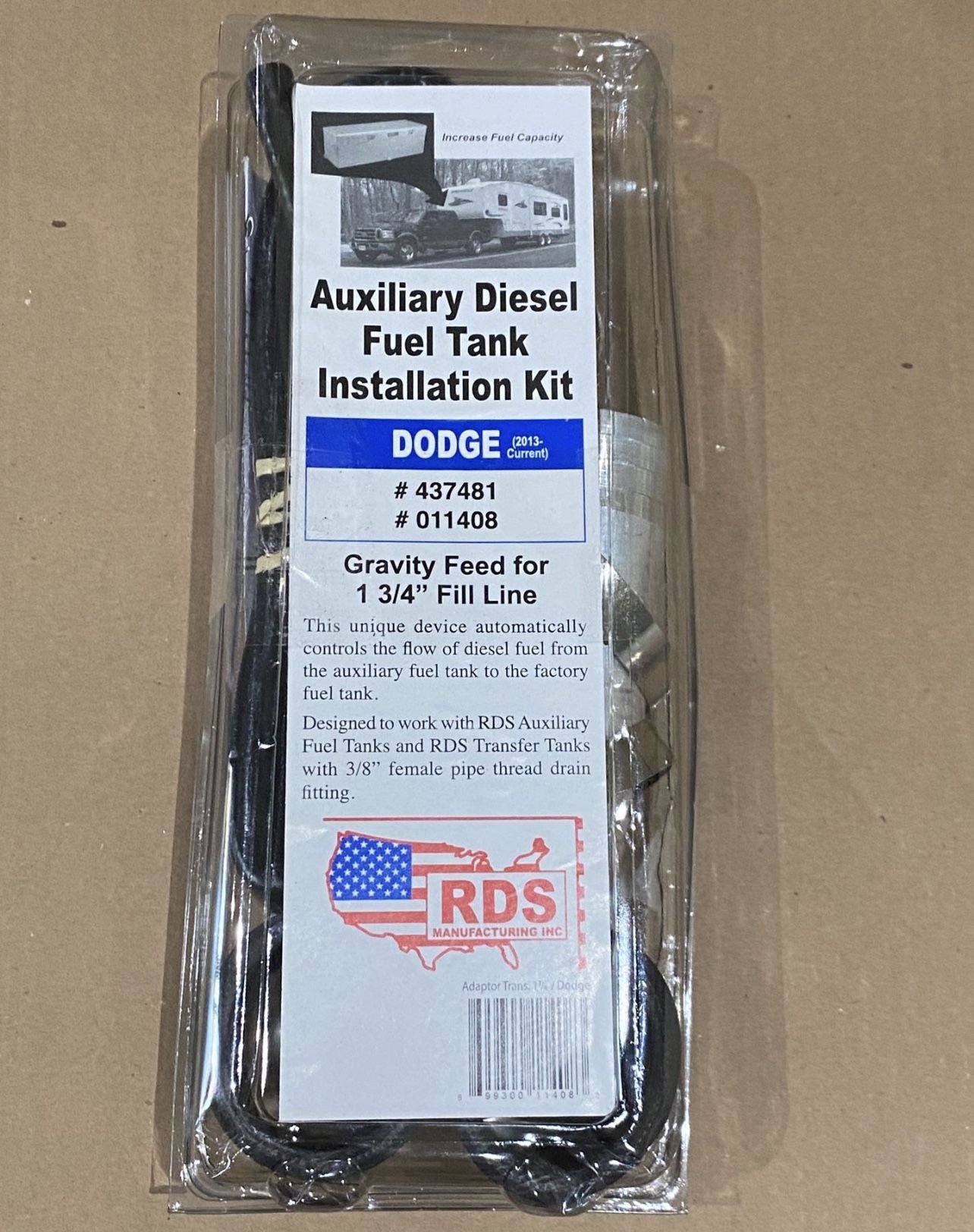 [Dodge] RDS Auxiliary Diesel Fuel Tank Installation Kit #437481 #011408