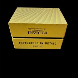 Invicta Yellow Luxury Single Watch Presentation Box for 1-3 Watches Cardboard
