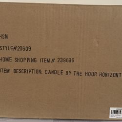 Brand New Candle by the Hour Horizontal Beeswax Candle - NIB