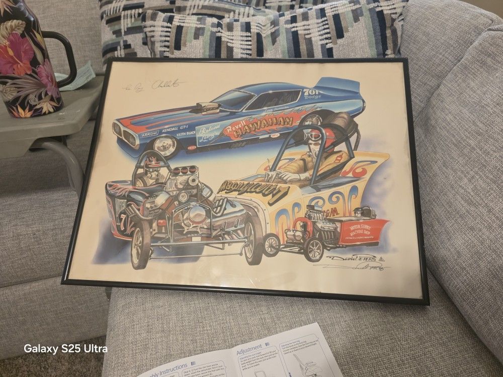 Signed Le Roy Chadderton Hemi Cuda