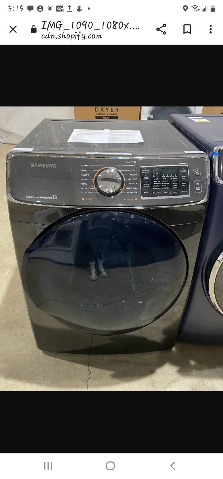 Samsung Gas Dryer 7.5 Cu. Ft. with Multi-Steam