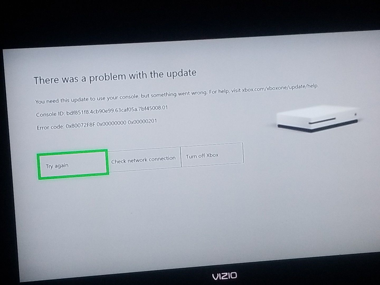 Xbox one s issue