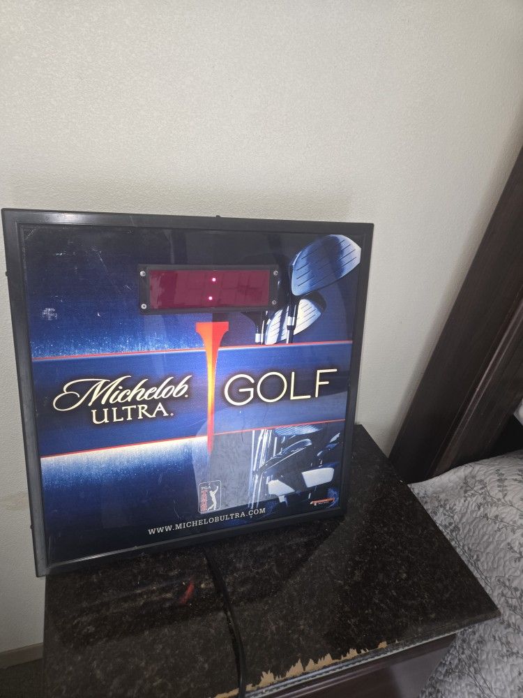 Ultra Beer Light Golf Clock
