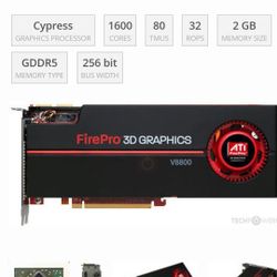 professional graphics card ATI FirePro V8800 