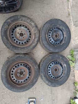 5X108 195 65 15 STEELIES WITH MATCHING TIRES
