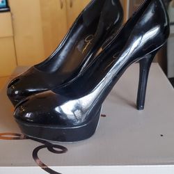 Jessica Simpson Patent Leather Platform Pumps