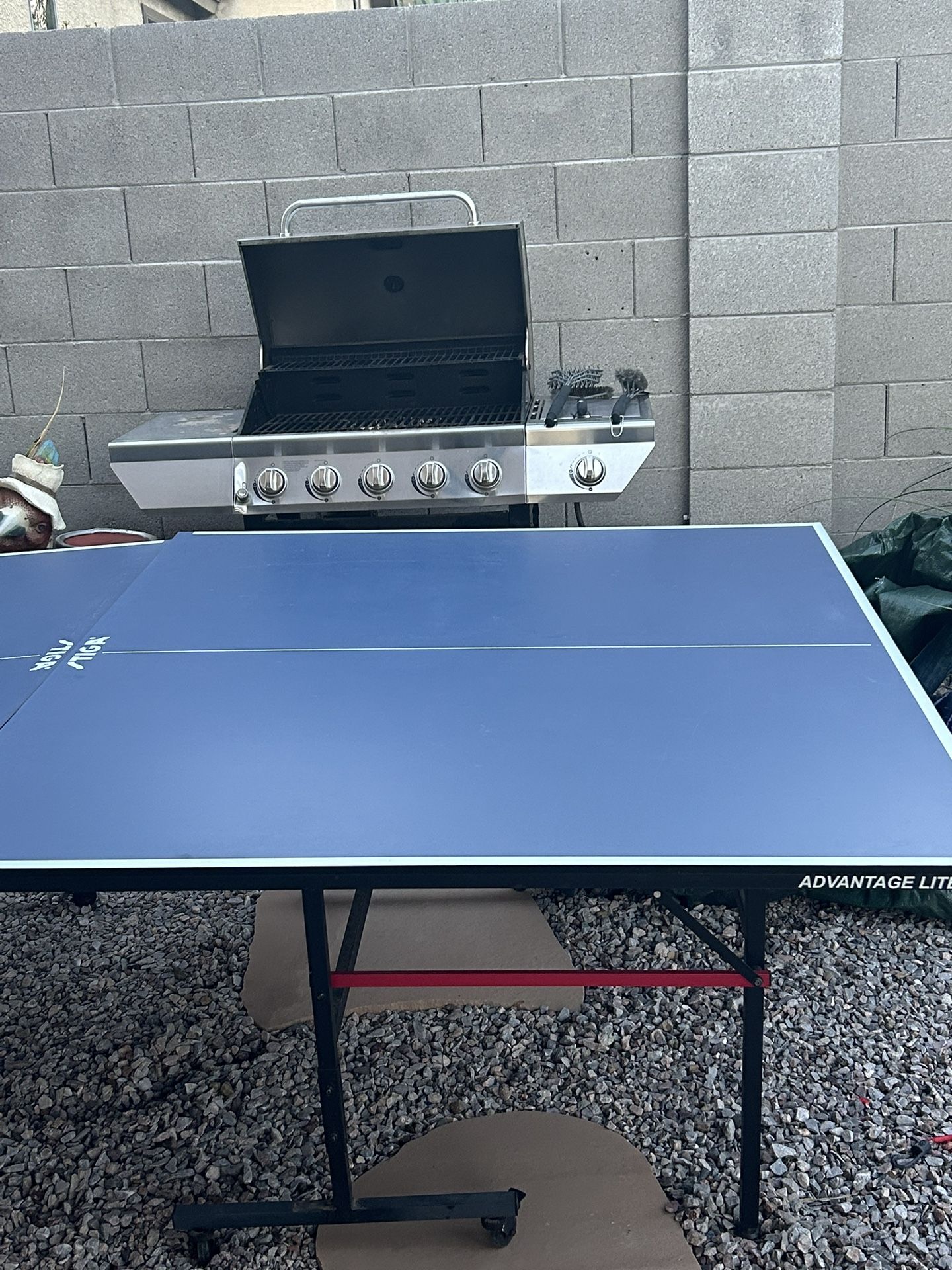 Foldable Ping Pong Table Very Good Cond Barely Used 8 Sets Of Paddles And Balls