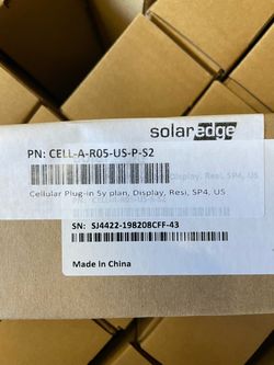 SolarEdge Cellular Plug-In 5-Year Plan CELL-A-R05-US-P-S2