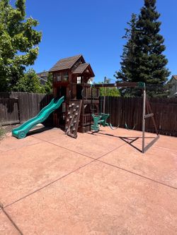 **SWING SET**KIDS**BACKYARD**SLIDE**